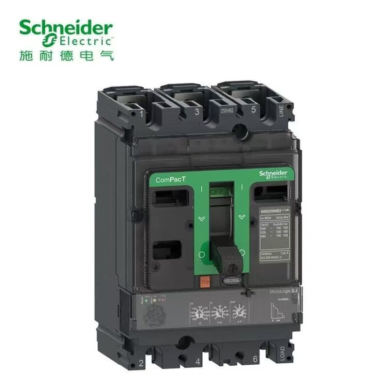 Schneider NSX all silver molded case circuit breaker 160N250N400N630N100A160A250A630A400A3 black 3P 160A