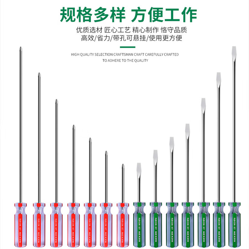 Robin Hood (RUBICON) imported screwdriver, color-striped screwdriver, precision strong magnetic super-hard computer screwdriver 102-10(+)