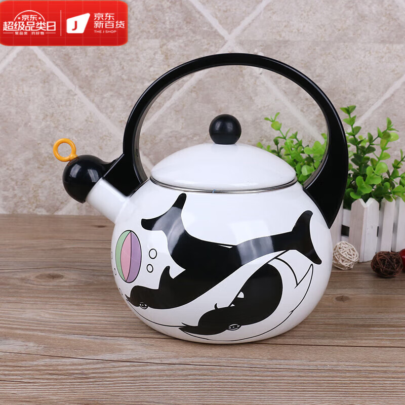 OIMG Japan imported quality enamel kettle teapot retro milk tea cold kettle teapot coffee decoction enamel pot