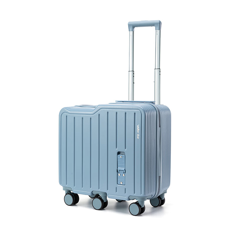Walker Shop Children's Luggage Boarding Case 2025 New Mountable Trolley Case Boys and Girls Travel Artifact Password Suitcase Gray Blue 20 Inch Boarding Case