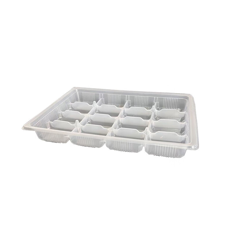 Wilkie Dumpling Storage Box Disposable Dumpling Compartment Freezing Box One Box One Cover Food Grade Special Storage Box Quick Freezing Packing Box 20 Grids 10 Pieces 1 Layer