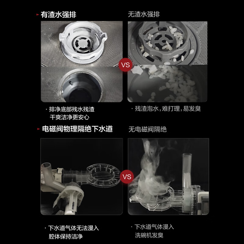 FOTILE built-in dishwasher B-V16 heavy new product Panda series black and white contrasting color newly upgraded 19 sets + 2 super large capacity independent steam disinfection super first-class water effect