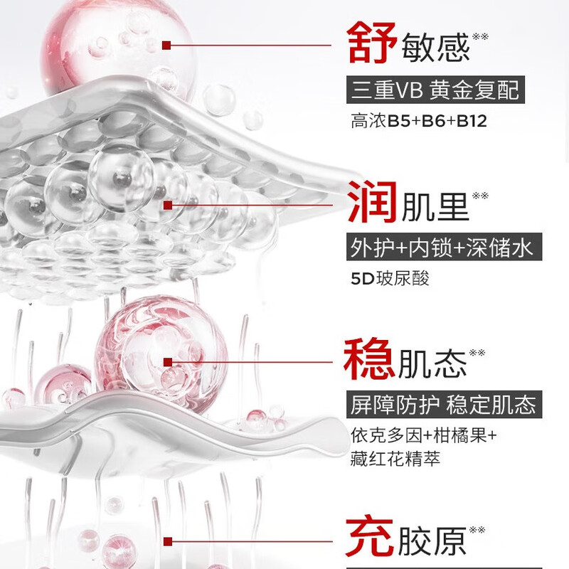 EVM small red bottle high concentration B5 essence soothing and moisturizing essence suitable for sensitive skin 100ml birthday and New Year gift