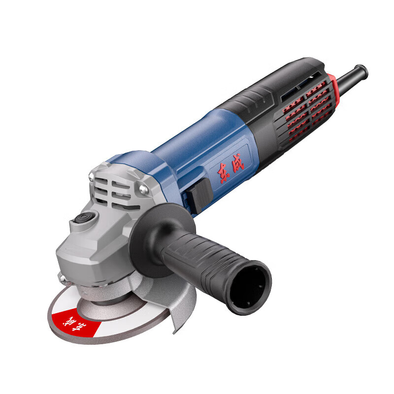Dongcheng angle grinder high power grinder multifunctional household 220v industrial grade grinder Dongcheng Power Tools 09-100S metal cutting and grinding set _side switch