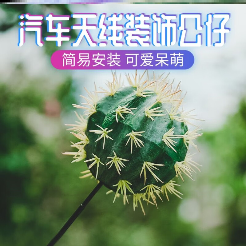 Newong is suitable for BMW mini car antenna decoration, car exterior decoration small objects, roof modification cactus pendulum, cactus-S73