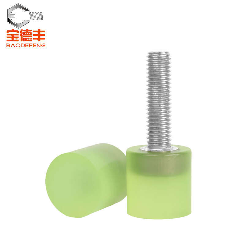 Baodefeng stainless steel polyurethane rubber-coated screw buffer anti-collision screw shock-absorbing screw excellent rubber head bolt fastener M10x120-30x25 1 piece