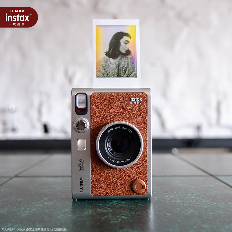 INSTAX Fuji instax instant camera mini Evo stand-alone standard brown