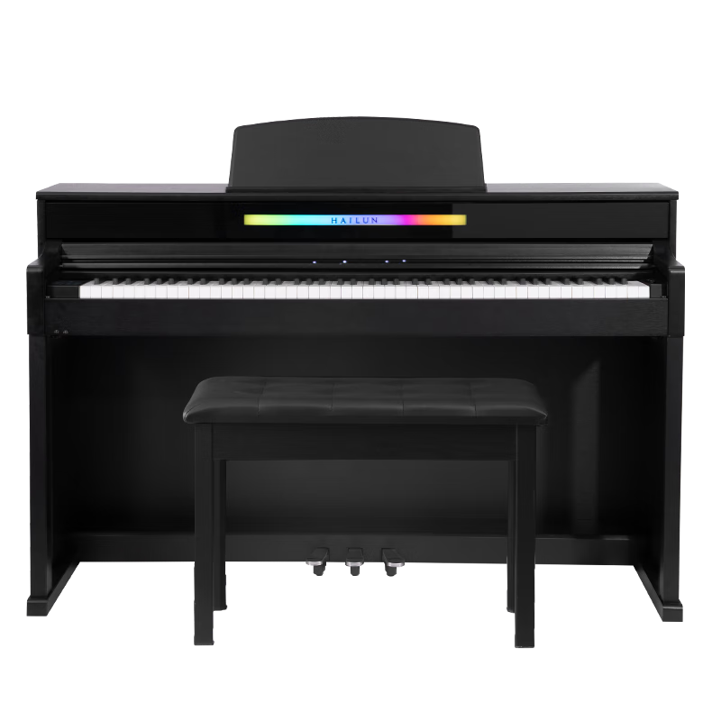 Hailun electric piano H305i elegant black graded heavy hammer 88 key acoustic piano sound professional grade home vertical