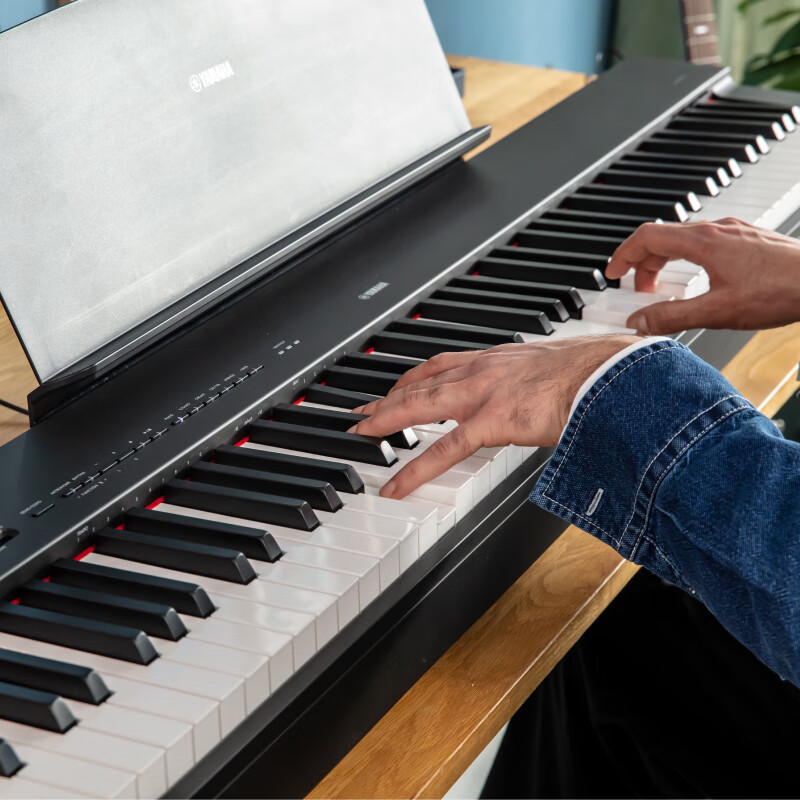 Yamaha (YAMAHA) new P225B electric piano 88-key heavy hammer beginner grade examination portable adult and children wooden frame three-pedal complete gift package