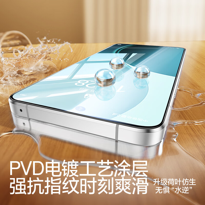 Flash magic suitable for redmi turbo4pro tempered film xiaomi turbo3 mobile phone film HD upgrade explosion-proof all-glass anti-fingerprint blue light mobile phone protective film 2 pieces standard version | high-definition anti-fingerprint turbo 4