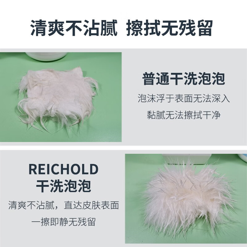 REICHOLD cats and dogs dry cleaning no-wash foam antibacterial deodorant anti-itch shampoo kitten pet shower gel plant extract