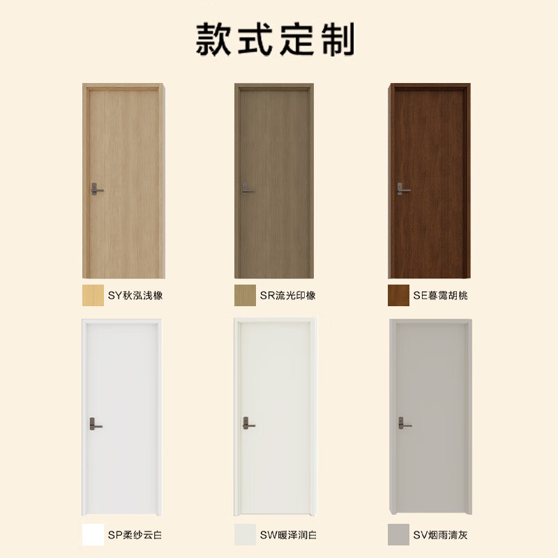 Panasonic Custom Home Japanese Quality Customized Modern Simple Wooden Composite Paint-Free Environmentally Friendly Wooden Door Bedroom Door JF-MDF10X SY Qiuhong Light Oak