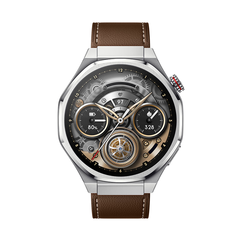 Honor Watch 5 Ultra 46mm Brown State Subsidy Sapphire Titanium Alloy Heart Health Protection Wrist AI eSIM Smart Watch for Men