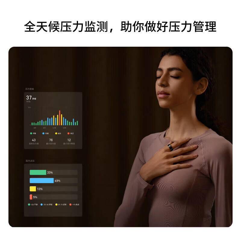 STARV Xingji Meizu AR smart ring ring replaces Samsung ring non-invasive blood sugar sleep health heart rate monitoring exercise record 9# code