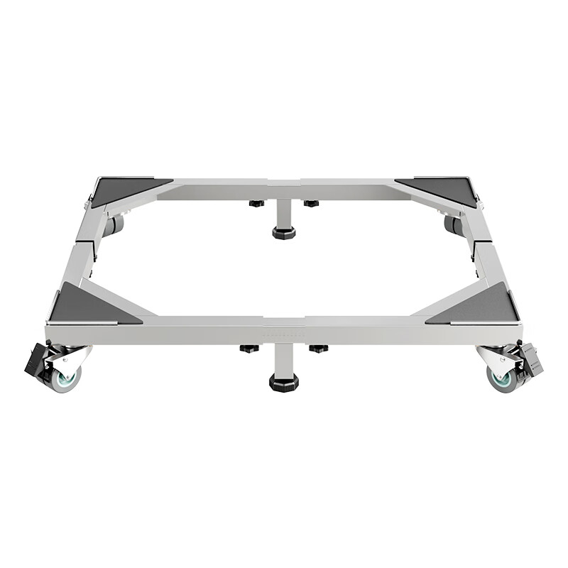 OUFENQI refrigerator base anti-slip and shock-proof foot pad rack washing machine air conditioner removable universal wheel heightening bracket pulley tray universal single door refrigerator stainless steel original color