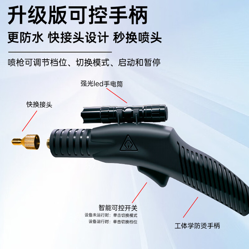 Brother Jie Commercial Steam Cleaner High Temperature and High Pressure Housekeeping Home Appliance Cleaning Air Conditioning Tools Household Multifunctional All-in-One Cleaning Equipment High Temperature Kitchen Oil Fume Degreasing Cleaning Machine High-end Double Pump Model-5000W Type 100KG Five-in-One Entrepreneurial Model