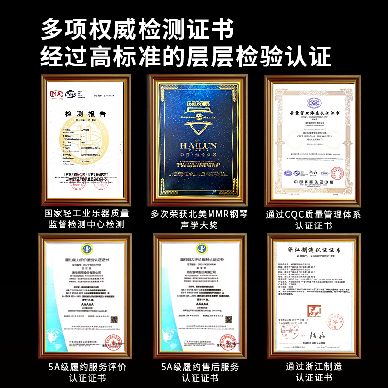 Hailun electric piano H305i elegant black graded heavy hammer 88 key acoustic piano sound professional grade home vertical