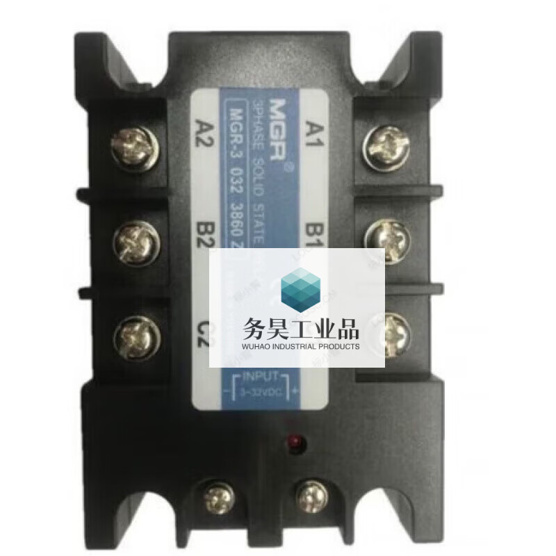 -3 032 3860Z three-phase 60A solid state relay DC control AC DC3-32V with fan combination MGR-3/032/3860Z