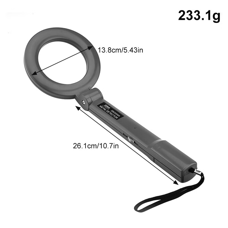 DIYMORE metal detector handheld portable foldable high-precision detector small security inspection outdoor detector DM3004A-foldable with battery