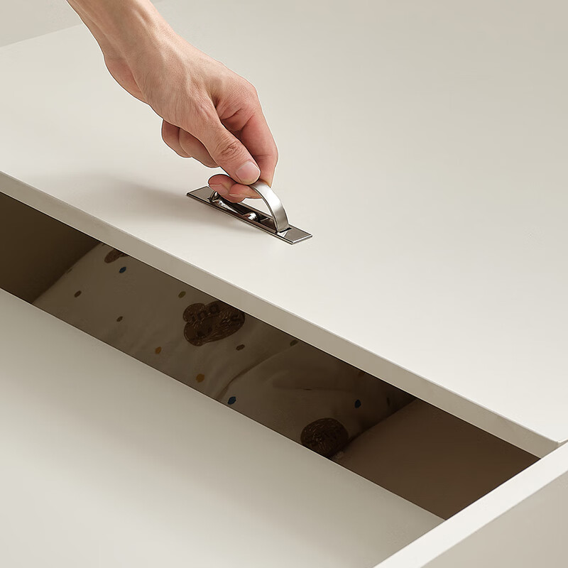 Quanyou Home Simple Cream Style Bedroom No Bedside Tatami 1.5m 2m Student Bed Storage Storage Panel Bed