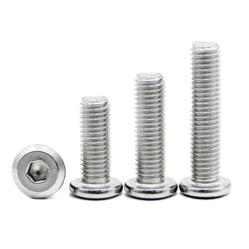 Jingxuan 304 stainless steel beveled large flat head hexagonal screw beveled flat round head bolt splint screw M6M8M10 3 5 50 pieces