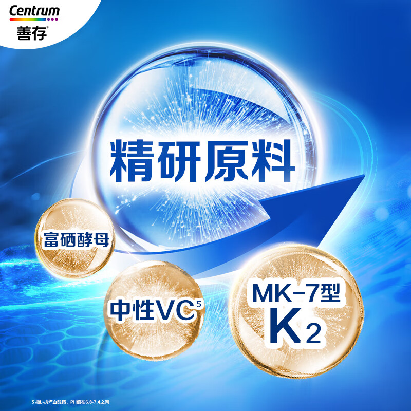 Sencun Men's Multivitamin B Complex Zinc Selenium Multivitamin DVCEDVK2 Calcium Iron Biotin B12 Blue Bottle 120 Capsules