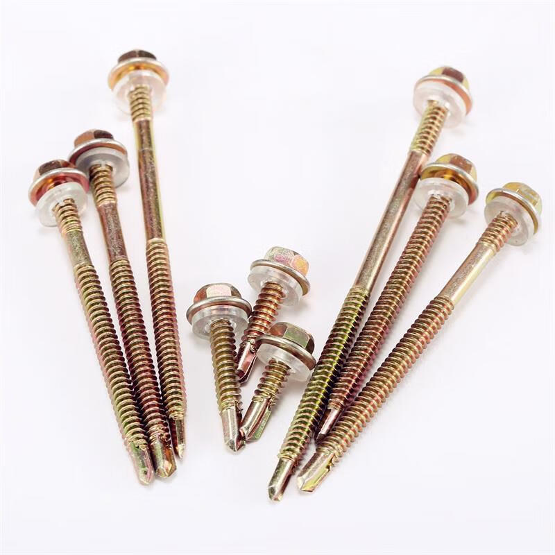 Ye Yu external hexagon drill tail screw/color steel tile nail dovetail screw self-drilling self-tapping drill tail screw 4.8mm6 M4.8*20 (50 pieces) free sleeve
