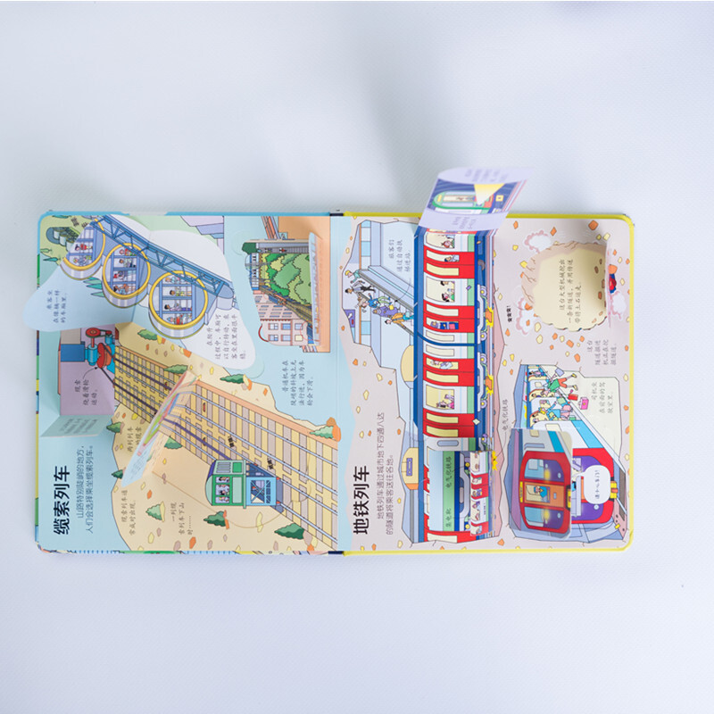 Usborne Look Inside (3-6 years old version) Uncovering the Secret of the Train