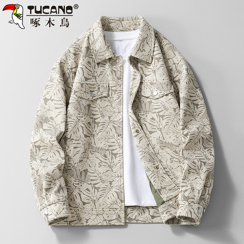 Woodpecker (TUCANO) coat men's autumn and winter work jacket men's loose casual lapel high-end clothes men's black XL