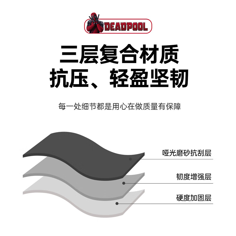 Mesuca x Marvel Deadpool suitcase men's 20-inch trolley suitcase trendy suitcase boarding case password box men