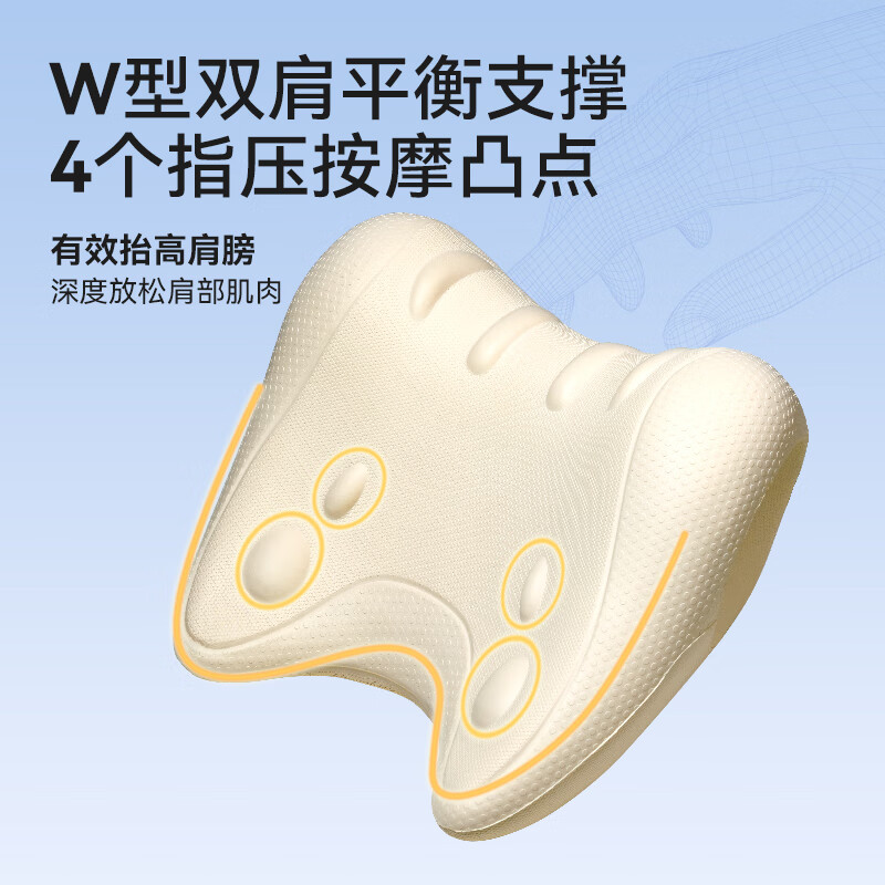 PROIRON cervical spine pillow cervical spine massage pillow soothing shoulder and neck pillow yoga stretching home correction relaxer white