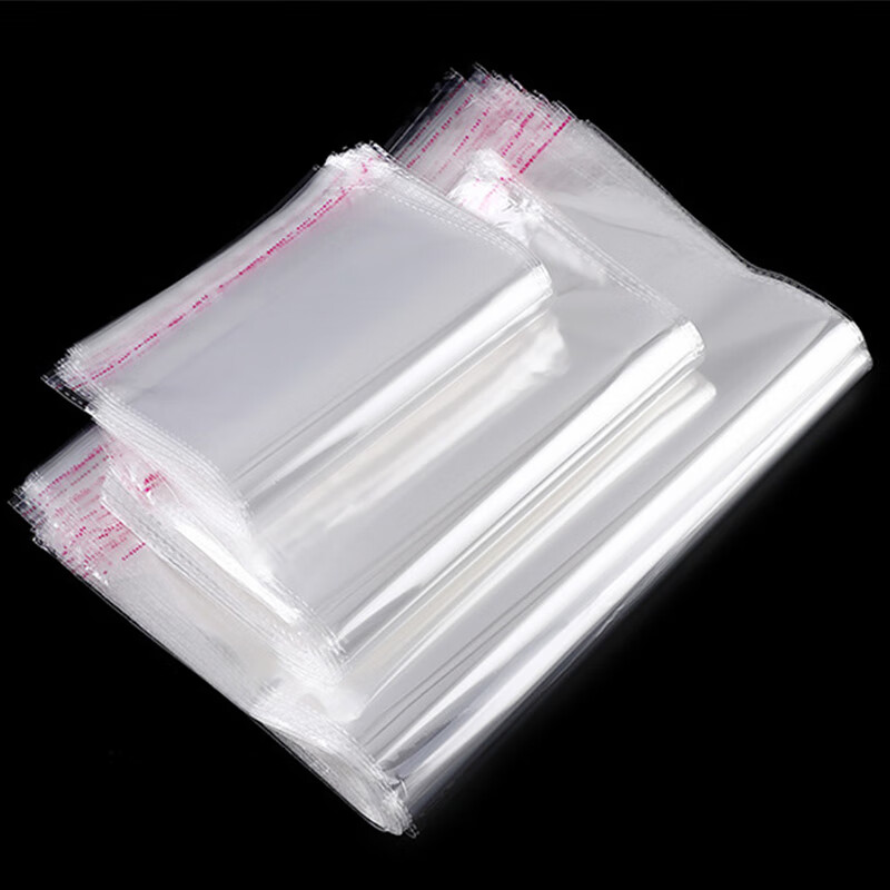 Kerui'er opp bag self-adhesive bag clothing packaging bag transparent large ziplock bag custom transparent plastic bag 100 pieces