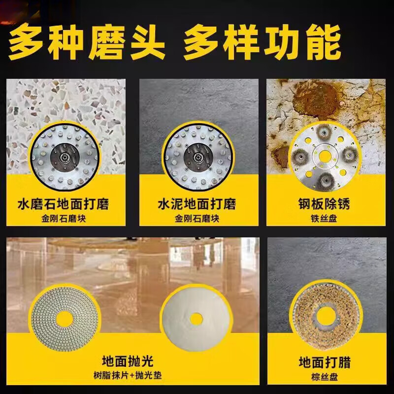 Axis electric terrazzo machine floor grinder concrete floor polishing new hand push household polishing waxing cement three-phase electric 380v-/250 type classic model