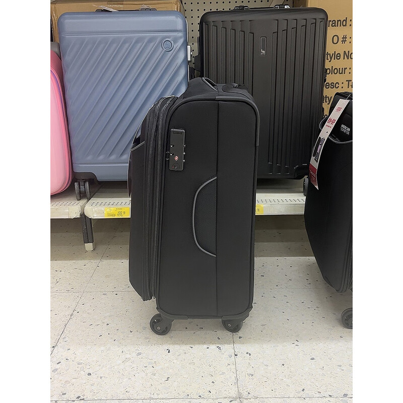 Meitu genuine Oxford cloth suitcase, scratch-resistant and wear-resistant, expandable trolley case, universal wheel zipper suitcase DA2, black DA2, guaranteed to be authentic, you will get three for a fake, 20 inches, with warranty card