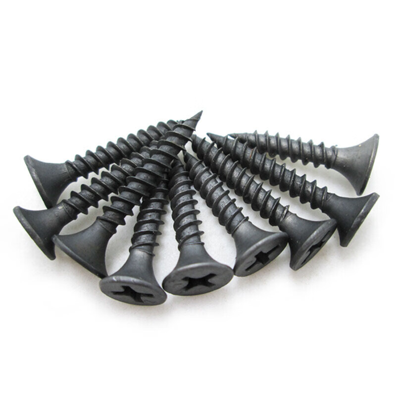 Jestin self-tapping screws high-strength dry wall nails wood screws wallboard nails keel self-tapping cross flat head self-tapping screws high-strength M3.5*50 (100 pieces)