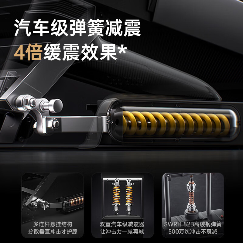 Youmei Gym Same Style A8 Treadmill Home Use Noise Reduction Hill Climbing Machine Folding Large Gym Equipment 10.1 Inch Color Screen Single Function-73CM Treadmill