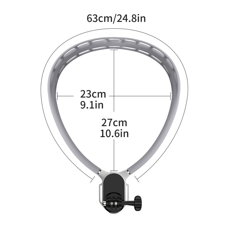 MAMEN Action Camera Hanging Neck Bracket First View Shooting Accessory Suitable for DJI Shadowstone GoPro/Action/Acepro 360 Free Chest Fixed Bracket Straps