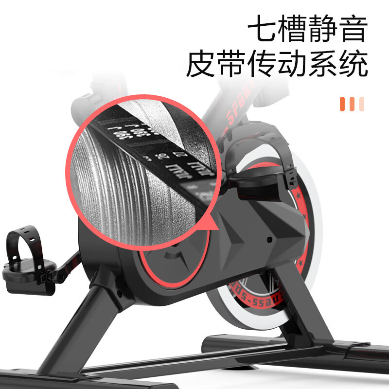 Konais dynamic bicycle home fitness equipment ultra-quiet weight loss special riding platform aerobic exercise black home version