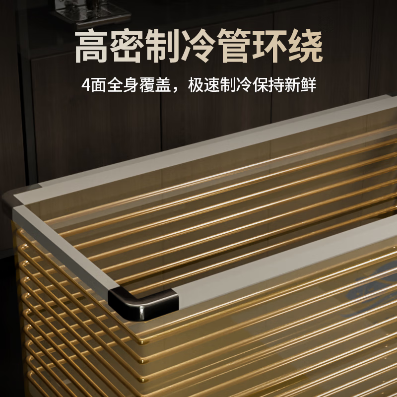 ZARL Freezer Commercial Freezer Display Cabinet Large Capacity Island Cabinet Display Cabinet Refrigerated Fresh Cabinet Frozen Display Cabinet Freezer Refrigerator Glass Door Ice Cream Cabinet Supermarket Freezer 1.0 Meter Frequency Conversion Energy Saving Low Consumption Fresh/Freezing