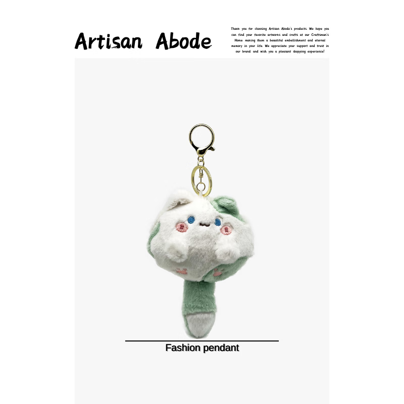 Cute Tuantuan Cat Bag Pendant Plush Doll School Bag Backpack Pendant Girls Exquisite Cat Keychain Gift Tuantuan Cat-Black