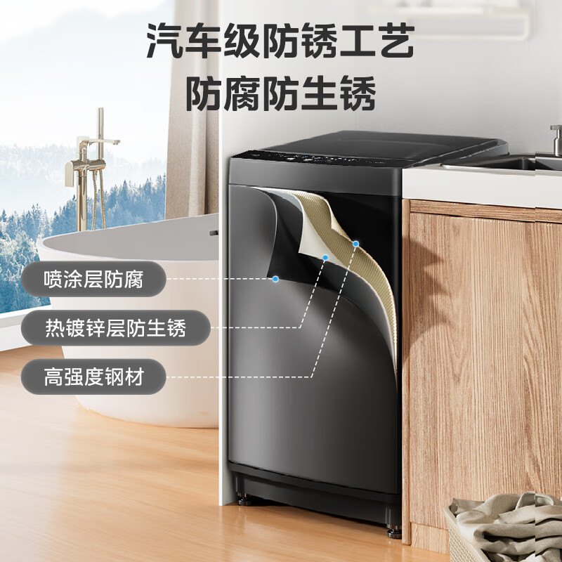 Midea Wash As You Want Pulsator Washing Machine Fully Automatic 8kg Small Household No Cleaning First Class Energy Efficiency MB80V37T Trade-In State Subsidy JD.com Self-operated