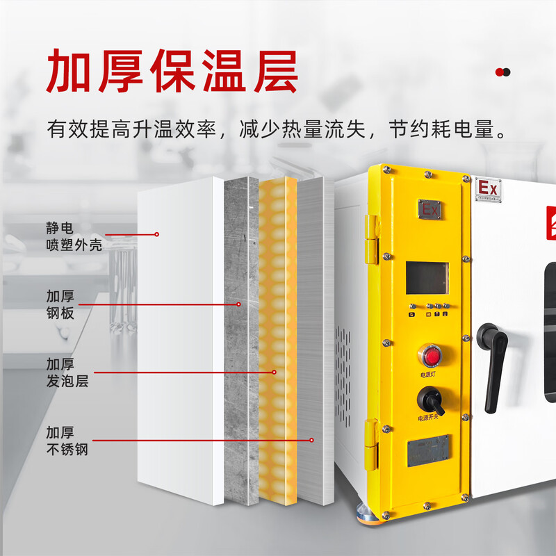 Puxia explosion-proof oven electric blast horizontal drying oven medicinal food oven industrial laboratory drying oven 40L BYP-070GX-4YPX