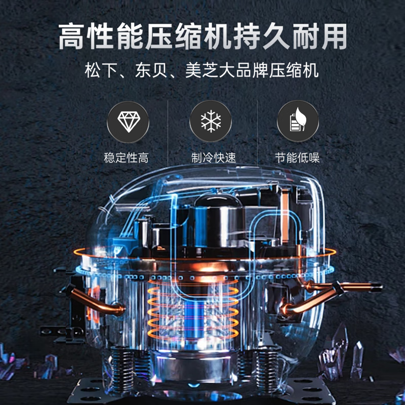 Snowflake Freezer Commercial Large Capacity Full Freezer Household Horizontal Refrigerator and Freezer Dual-purpose Single Temperature Dual Temperature Freezer Ice Cream Display Cabinet Quick Freezer 568 Single Temperature Ultra Digital Display Version | First Class Energy Efficiency | Frost Reduction 95%