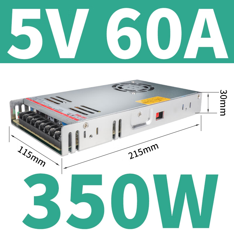 Delixi Electric Delixi DC switching power supply 5V transformer 220 to 24 monitoring 12 volt w0 high power 500W3a12V 350W/5V60A