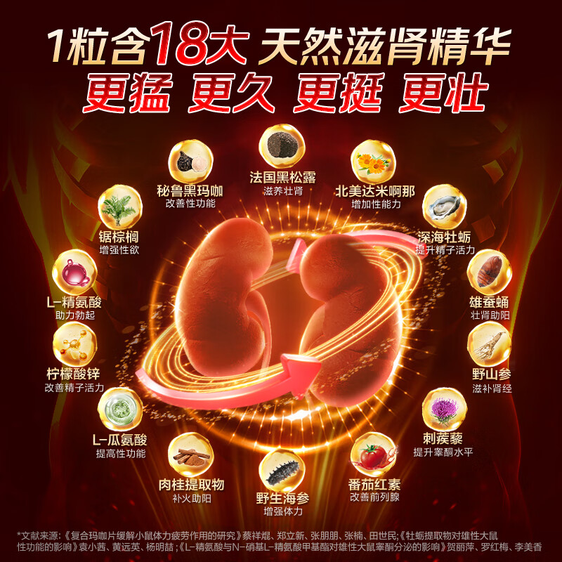 Selay Germany imports macaka oyster arginine tablets to nourish the kidneys, strengthen yang, support erection, delay testosterone stimulation 11 boxes