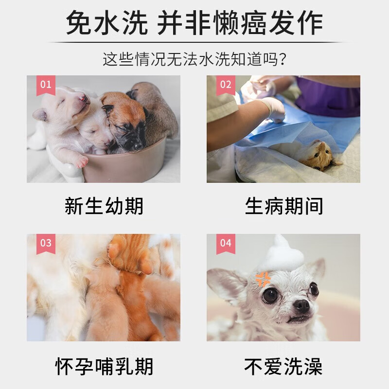 REICHOLD cats and dogs dry cleaning no-wash foam antibacterial deodorant anti-itch shampoo kitten pet shower gel plant extract