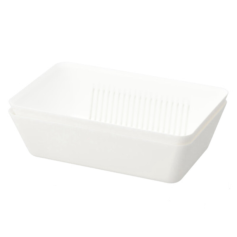 NITORI home kitchen fruit washing basin rectangular drain basket set L