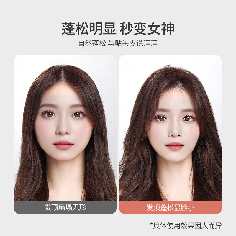 Li Qinggao's fluffy hair root clip artifact, 2 square combs, bangs curling barrel, hair clip, styling hairpin for women