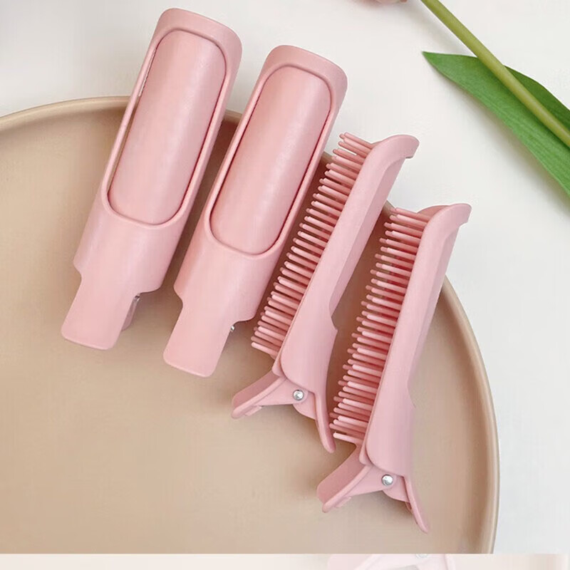 Li Qinggao's fluffy hair root clip artifact, 2 square combs, bangs curling barrel, hair clip, styling hairpin for women