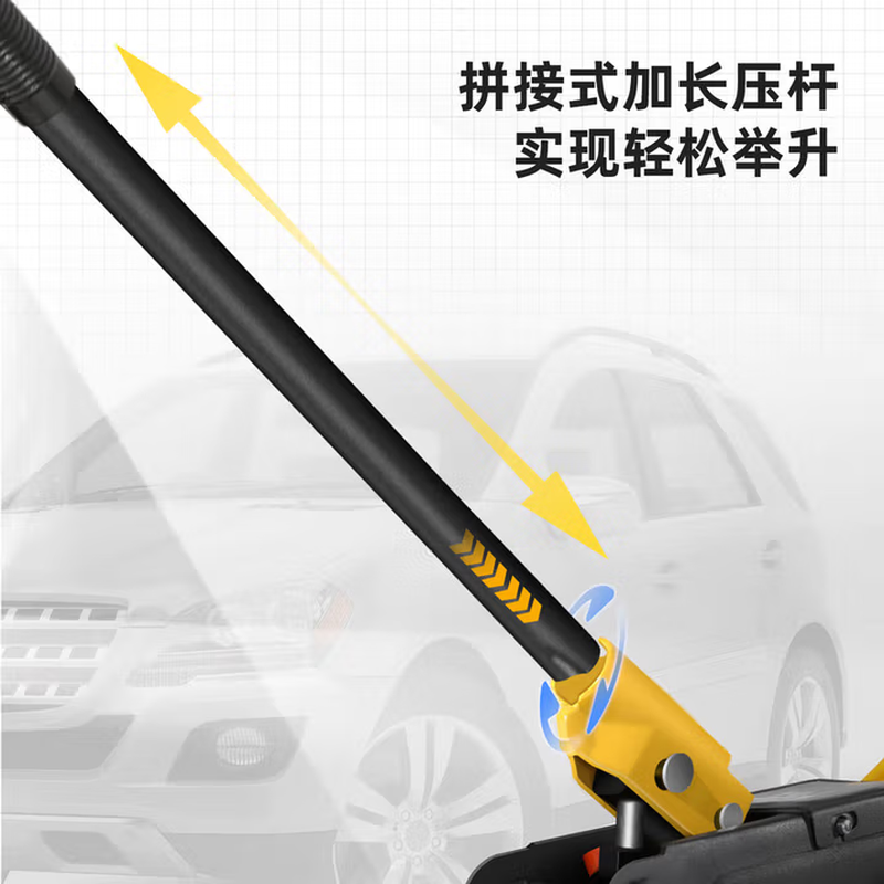 Deli Hydraulic Jack Horizontal Hydraulic Car Off-road Vehicle Car Tire Changing Tool 2T Single Pump Jack Horizontal Hydraulic Jack DQ-WD2T330